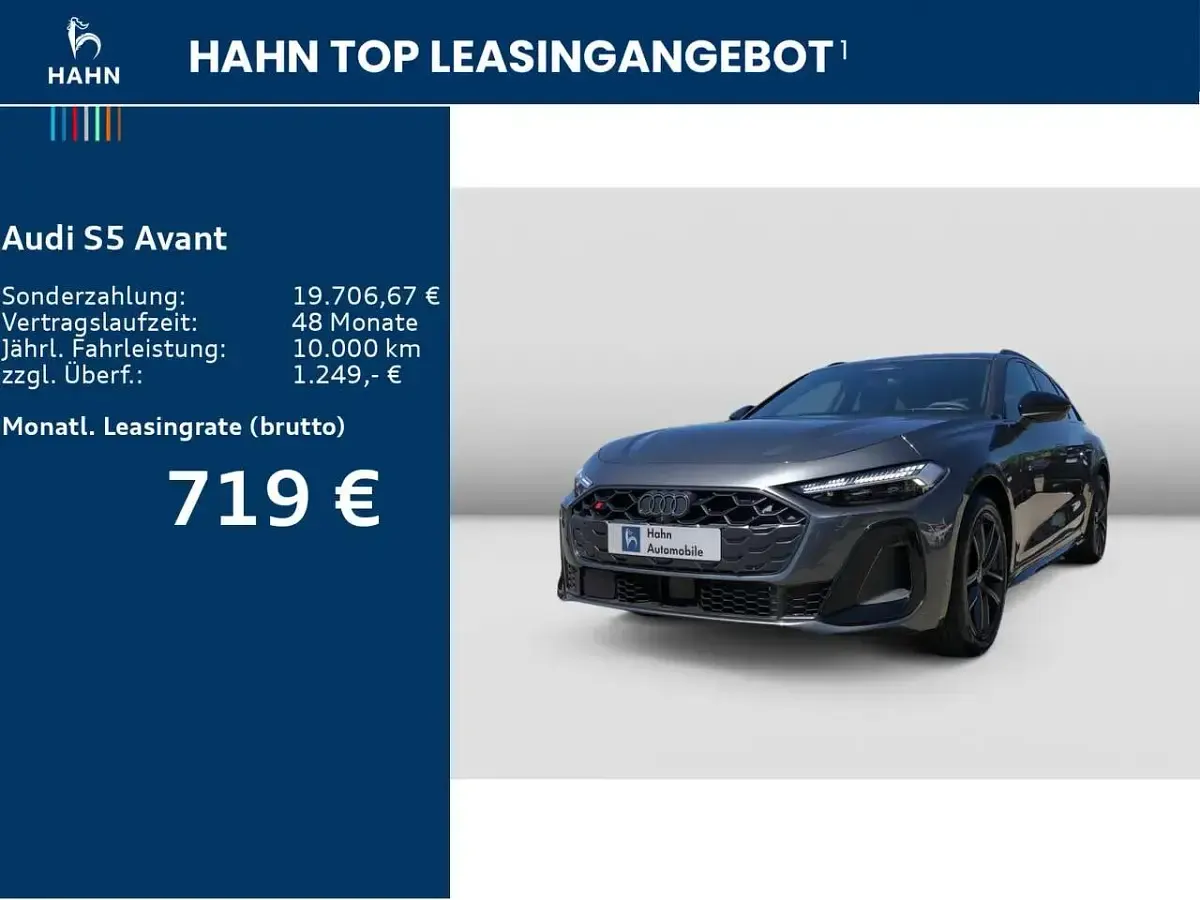 Neu Audi S5 Ambiente 367 PS (269 kW) 2026 Grau Kombi
