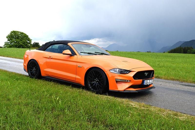Orange Gebraucht 2020 Ford Mustang GT Cabrio | 44.000 € (Fairer Preis) - Bild 1/4