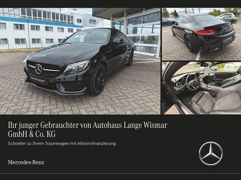 Schwarz Gebraucht 2018 Mercedes C200 AMG line Coupé | 26.900 € (Fairer Preis) - Bild 1/4