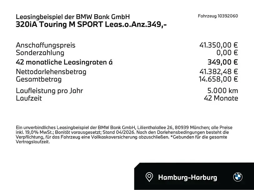 Second-hand BMW 320 M Sport 184 CP (135 kW) 2025 Gri Break