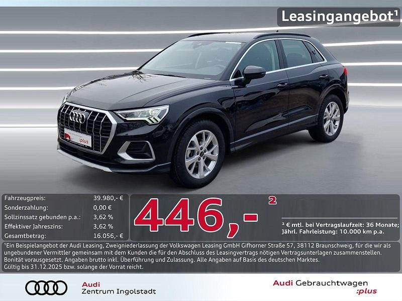 Schwarz metallic Gebraucht 2025 Audi Q3 Advanced SUV | 38.980 € (Fairer Preis) - Bild 1/3