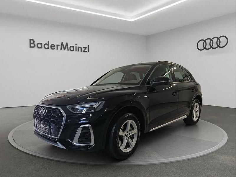 Mythosschwarz metallic Gebraucht 2022 Audi Q5 S-Line SUV | 37.930 € (Guter Preis) - Bild 1/4