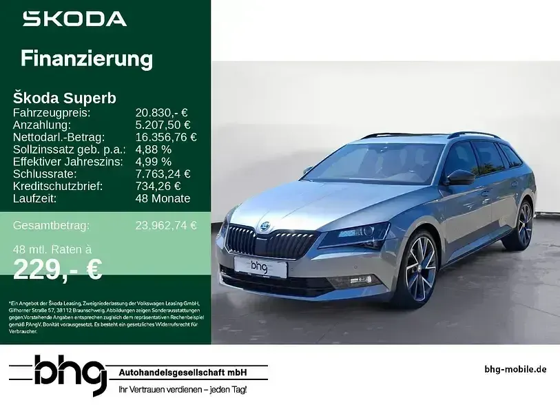 Gebraucht Skoda Superb SportLine 190 PS (139 kW) 2018 Kombi