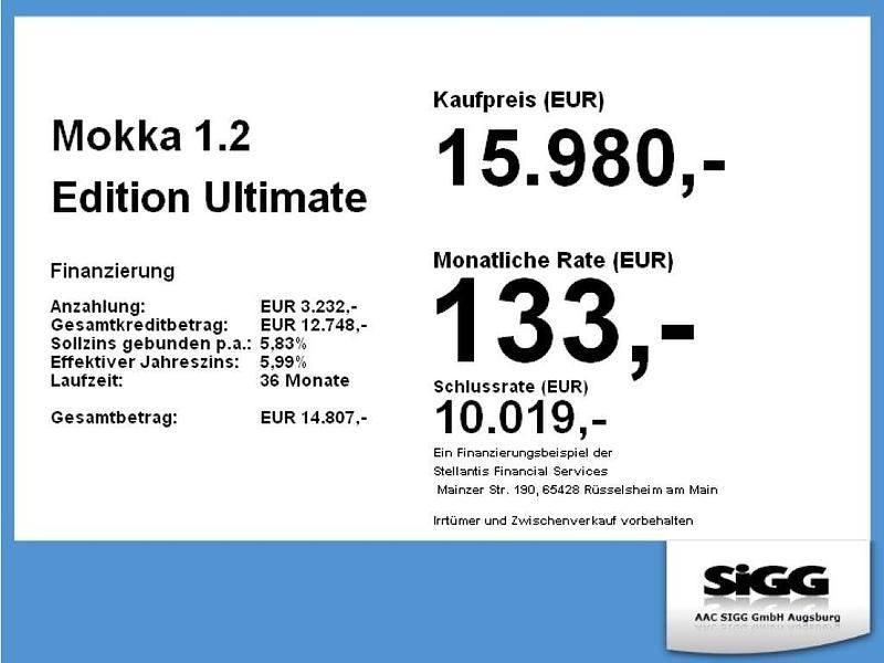 Gebraucht Opel Mokka Edition 101 PS (74 kW) 2023 Jade weiss/arktis weiss SUV