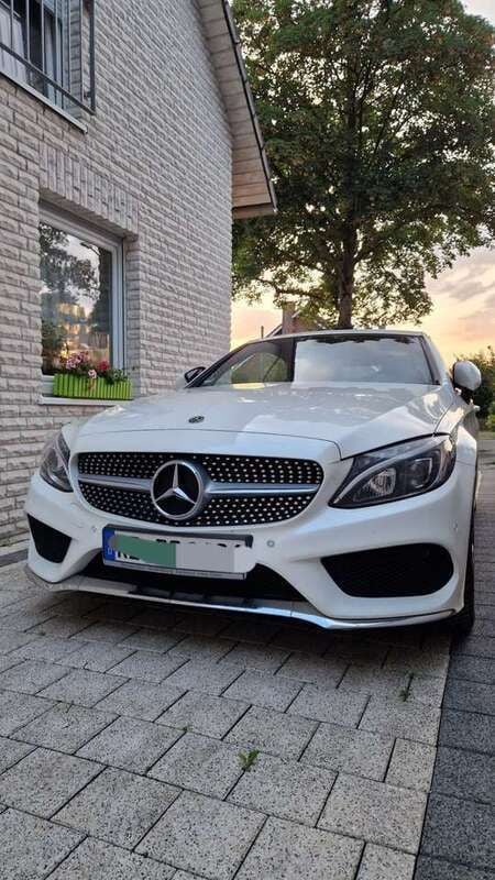 Weiß Gebraucht 2017 Mercedes C250 AMG line Cabrio | 25.900 € (Superpreis) - Bild 1/4