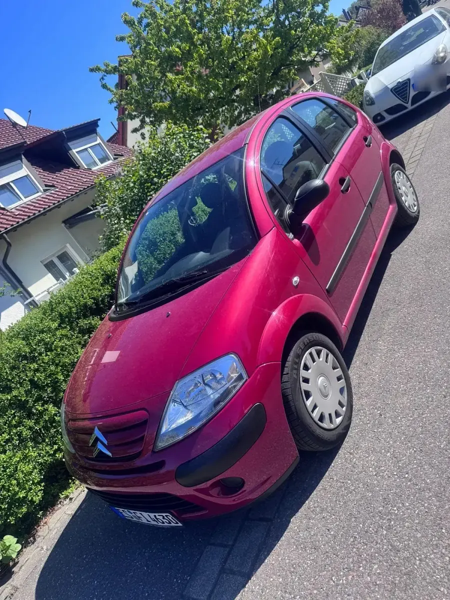Gebraucht Citroën C3 60 PS (44 kW) 2008 Rot Kleinwagen