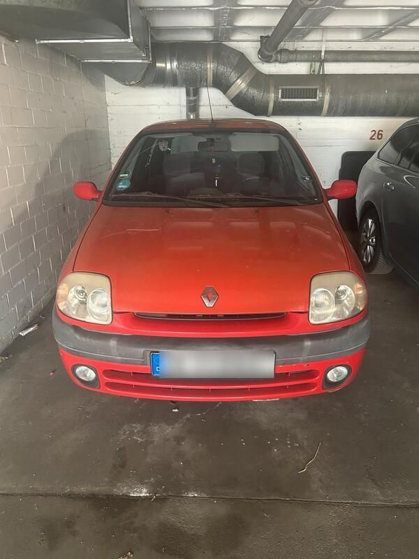 Rot Gebraucht 2000 Renault Clio II Kleinwagen | 1.150 € - Bild 1/4