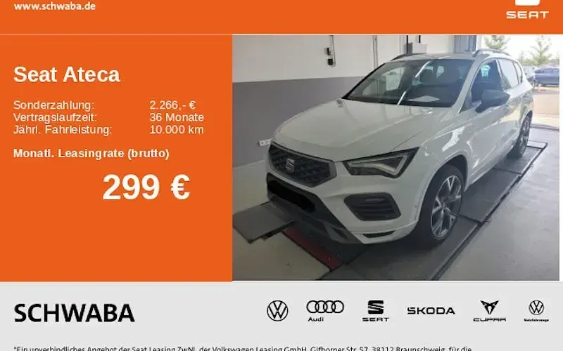 Gebraucht Seat Ateca 4Drive 190 PS (139 kW) 2023 Weiß SUV