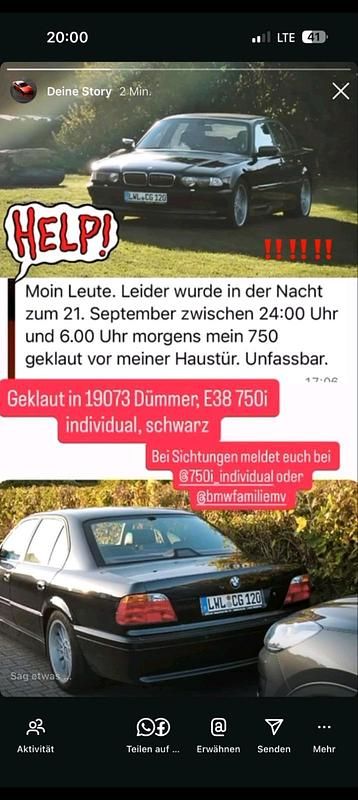 Gebraucht 1998 BMW 750 Limousine | 12.123 € - Bild 1/1