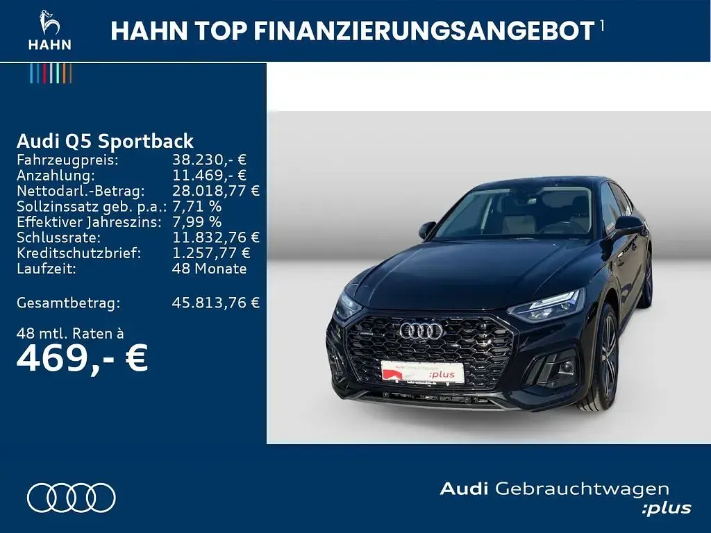 Gebraucht Audi Q5 Sportback S-Line 299 PS (219 kW) 2023 Schwarz SUV