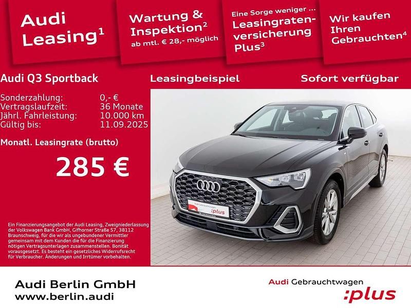 Mythosschwarz metallic Gebraucht 2024 Audi Q3 S-Line SUV | 35.900 € (Guter Preis) - Bild 1/3