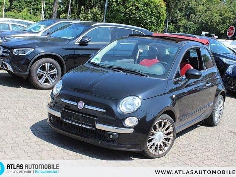 Schwarz Gebraucht 2012 Fiat 500 Lounge Cabrio | 8.990 € (Fairer Preis) - Bild 1/4