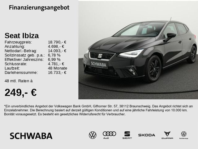 Schwarz Gebraucht 2022 Seat Ibiza FR Limousine | 18.790 € (Fairer Preis) - Bild 1/2