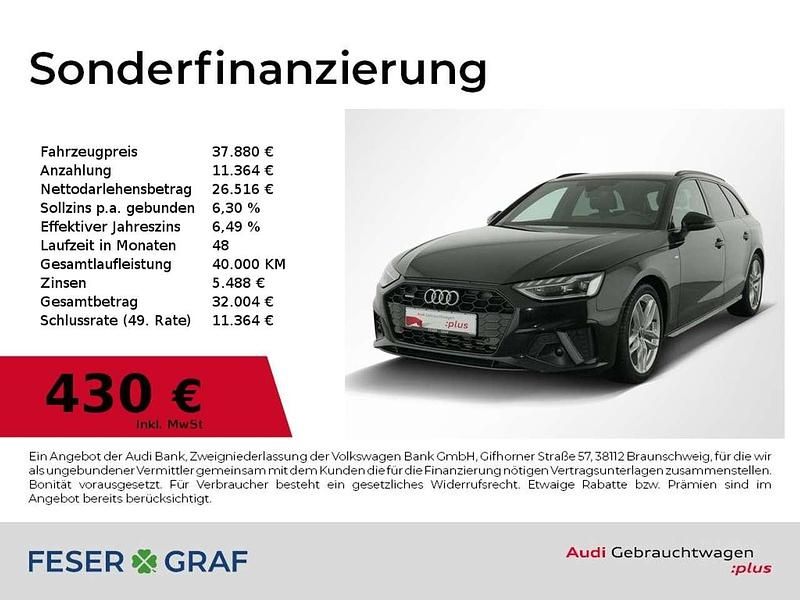 Gebraucht Audi A4 S-Line 265 PS (194 kW) 2023 Mythosschwarz metallic Kombi