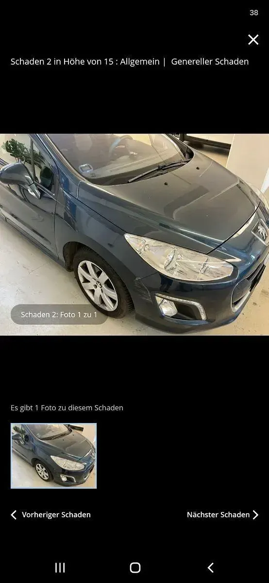 Gebraucht Peugeot 308 SW Active 120 PS (88 kW) 2011 Blau Kombi
