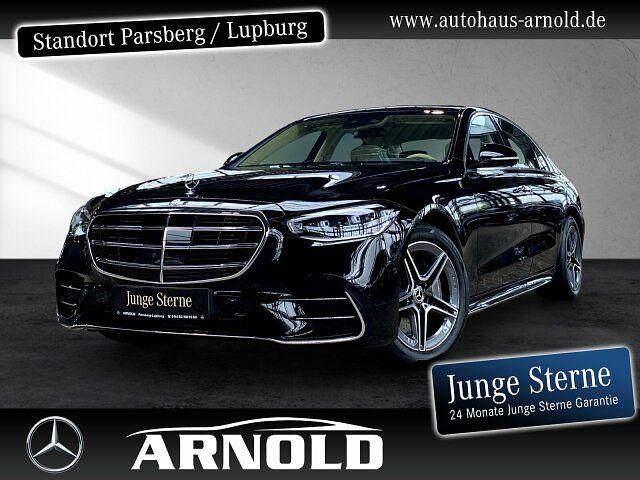 Obsidianschwarz (metallic) Gebraucht 2024 Mercedes S580 AMG Limousine | 121.840 € (Superpreis) - Bild 1/4