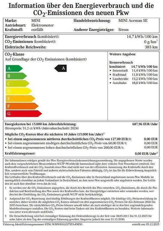 Gebraucht Mini Aceman 160 kW (218 PS) 2024 Grau SUV
