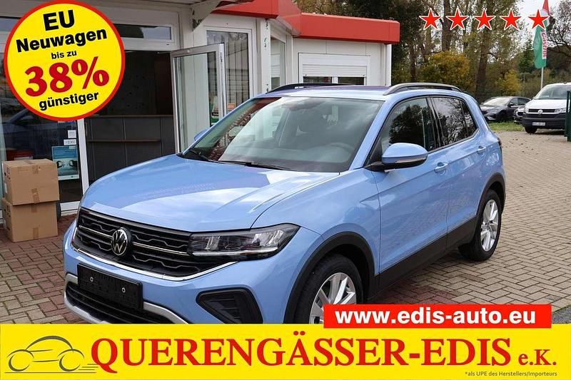 Blau Neu 2025 VW T-Cross Life SUV | 25.390 € (Superpreis) - Bild 1/4