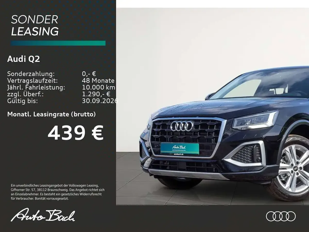 Neu Audi Q2 Advanced Plus 150 PS (110 kW) 2026 Schwarz SUV