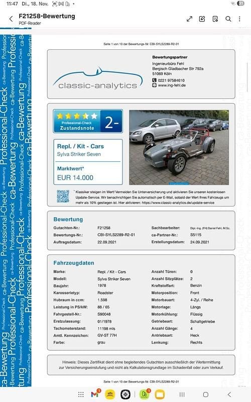 Grau Gebraucht 1978 Lotus Super Seven | 13.500 € - Bild 1/4