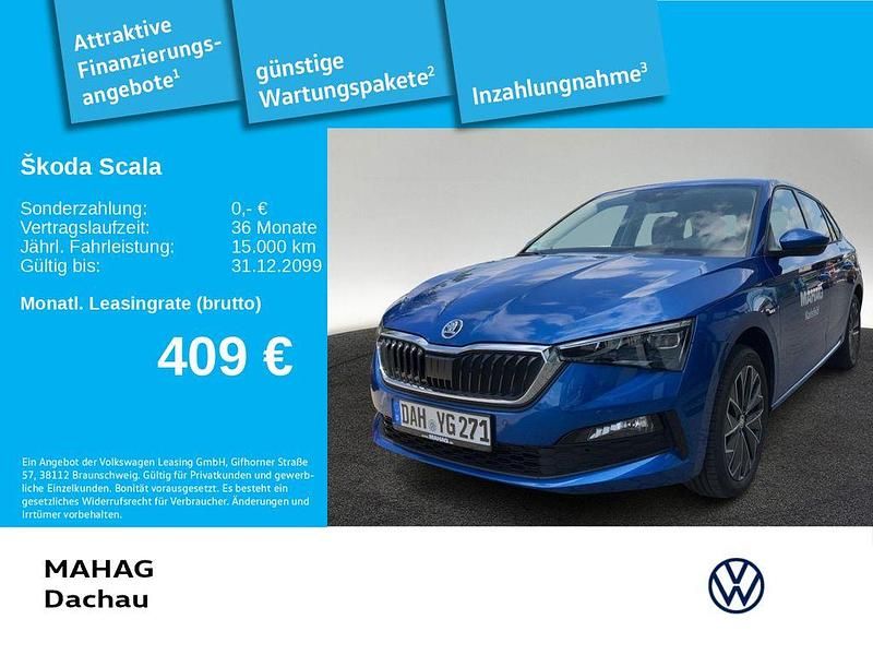 Blau Gebraucht 2025 Skoda Scala Selection Kleinwagen | 27.821 € (Fairer Preis) - Bild 1/3