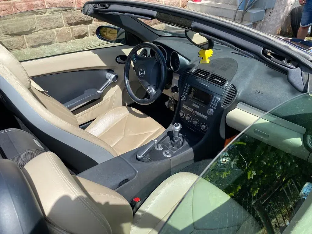 Gebraucht Mercedes SLK200 163 PS (119 kW) 2005 Blau Cabrio