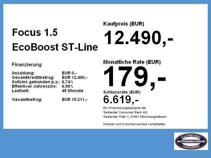 Gebraucht Ford Focus ST-Line 182 PS (133 kW) 2018 Indicblau metallic Limousine