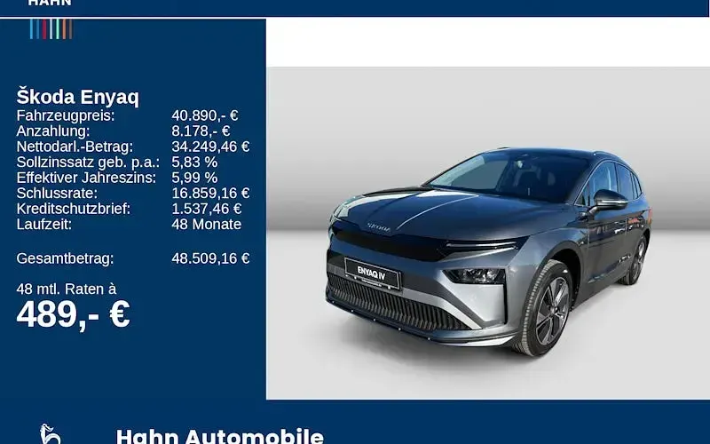 Gebraucht Skoda Enyaq iV 150 kW (204 PS) 2026 Grau SUV