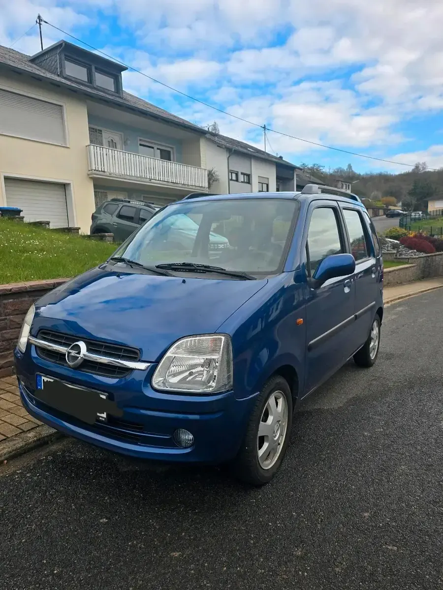 Gebraucht Opel Agila 75 PS (55 kW) 2003 Blau Van / Kleinbus