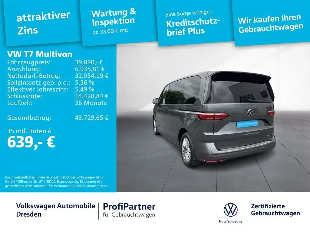 Gebraucht VW Multivan Life 150 PS (110 kW) 2022 Grau Van / Kleinbus