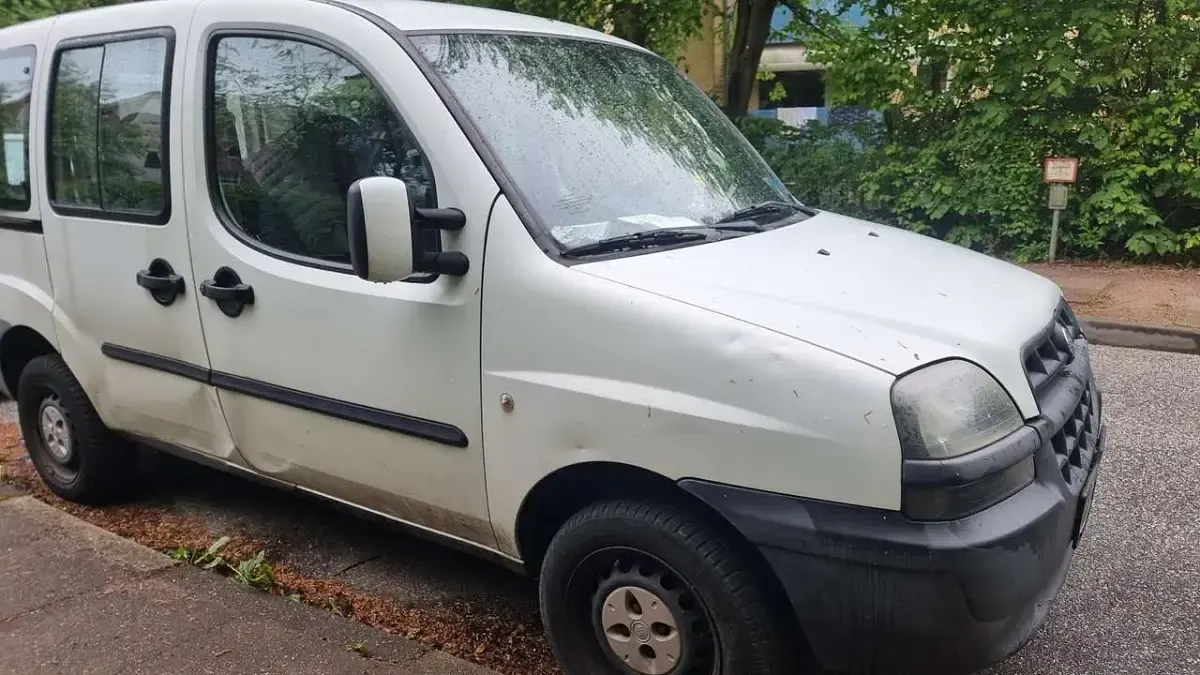 Gebraucht Fiat Doblò 65 PS (47 kW) 2003 Weiß Van / Kleinbus
