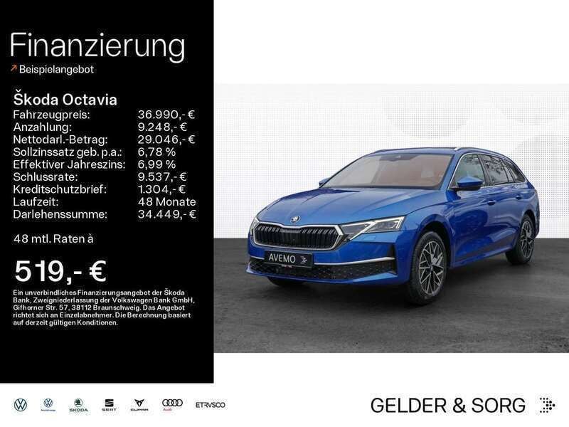 Raceblau metallic Gebraucht 2025 Skoda Octavia Tour Kombi | 36.990 € (Fairer Preis) - Bild 1/3