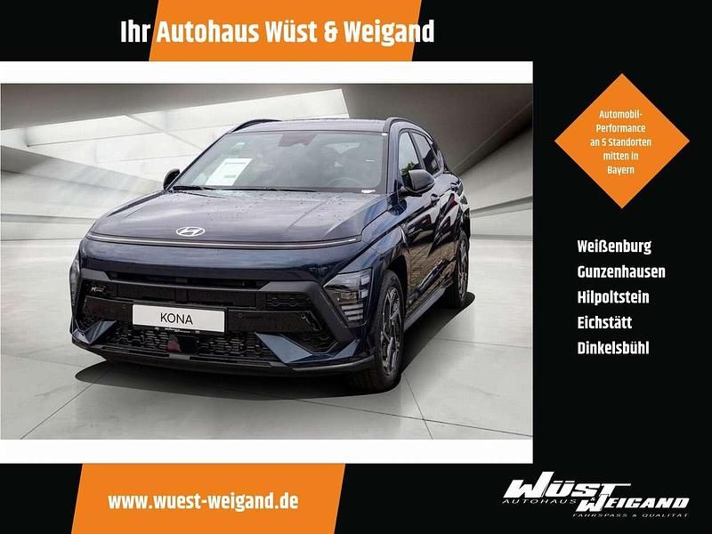Blau Gebraucht 2024 Hyundai Kona N Line SUV | 28.999 € (Fairer Preis) - Bild 1/4