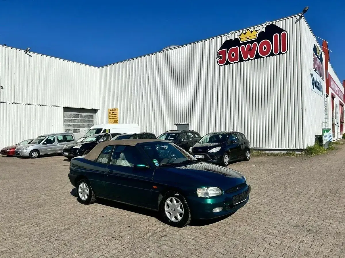 Gebraucht Ford Escort Cabriolet 116 PS (85 kW) 1995 Grün metallic Cabrio