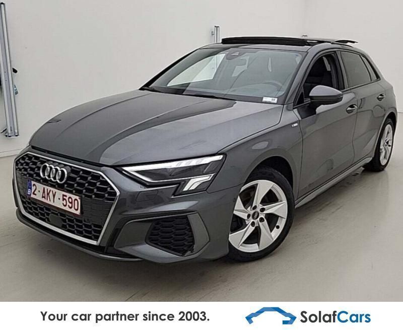 Grau Gebraucht 2021 Audi A3 Sportback g-tron S-Line Limousine | 20.449 € (Teuer) - Bild 1/4