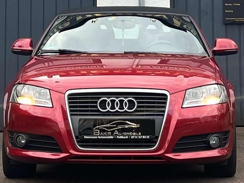 Granatrot perleffekt Gebraucht 2009 Audi A3 Cabriolet Cabrio | 7.999 € (Guter Preis) - Bild 1/4