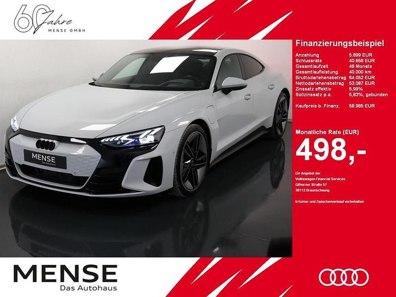Suzukagraumetallic Gebraucht 2022 Audi e-tron GT quattro Ambiente Limousine | 58.985 € (Fairer Preis) - Bild 1/4