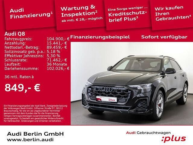 Gebraucht Audi Q8 Ambiente 489 PS (359 kW) 2024 Mythosschwarz metallic SUV
