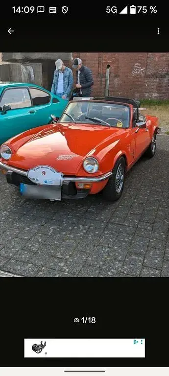 Gebraucht Triumph Spitfire 69 PS (50 kW) 1979 Orange Cabrio