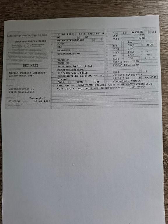 Second-hand Ford Transit 131 CP (96 kW) 2025 Alb Berlinǎ