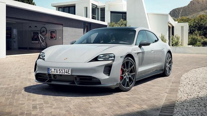Grau Gebraucht 2023 Porsche Taycan GTS Sport Turismo Limousine | 89.900 € - Bild 1/4
