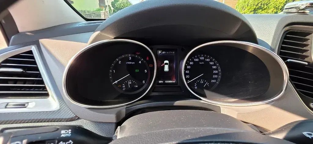Gebraucht Hyundai Santa Fe Premium 200 PS (147 kW) 2016 Blau SUV