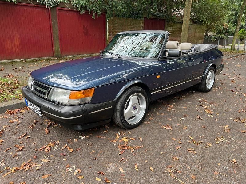 Blau Gebraucht 1993 Saab 900 Cabriolet Cabrio | 19.500 € - Bild 1/4