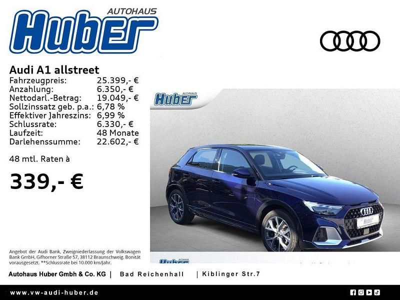 Gebraucht Audi A1 S-Line 111 PS (81 kW) 2023 Navarrablau mythosschwarz Kleinwagen