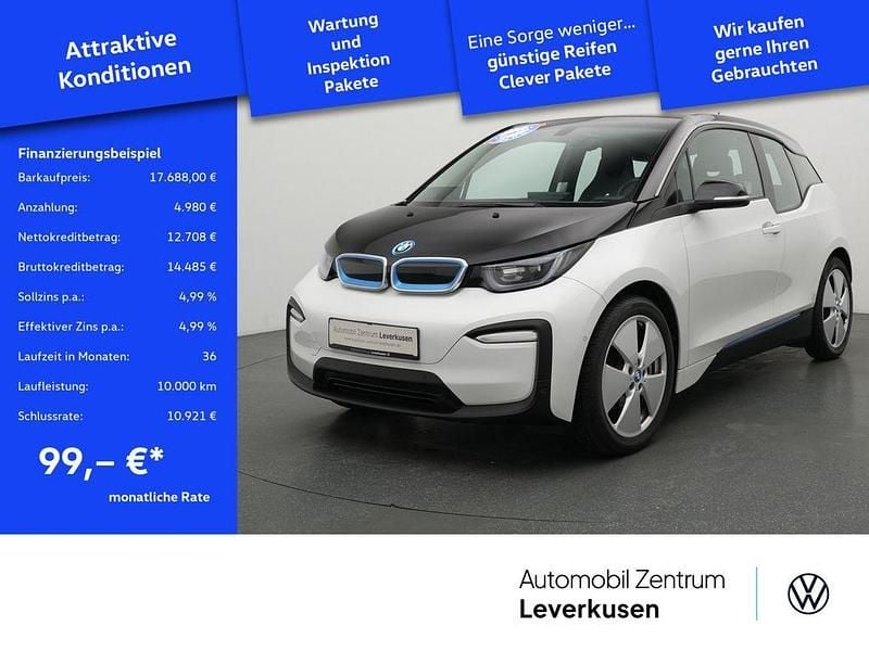 Schwarz / caparris weiss (metallic) Gebraucht 2019 BMW i3 Limousine | 17.688 € (Guter Preis) - Bild 1/4