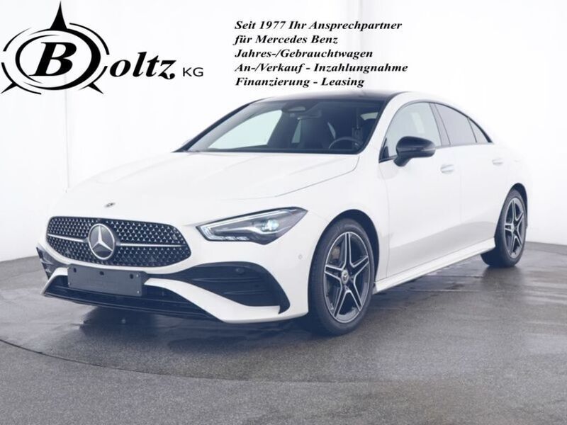 Polarweiß Gebraucht 2024 Mercedes CLA200 AMG Coupé | 37.900 € (Fairer Preis) - Bild 1/4