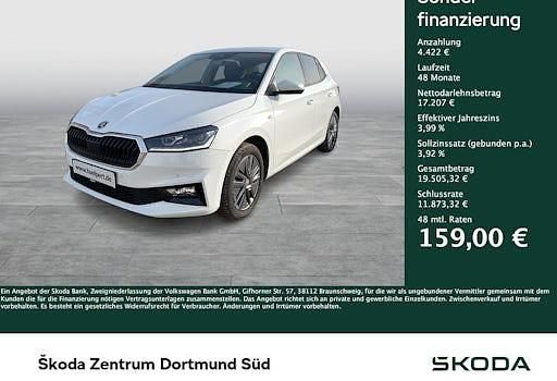 Weiß Gebraucht 2025 Skoda Fabia Tour Limousine | 21.629 € (Fairer Preis) - Bild 1/4