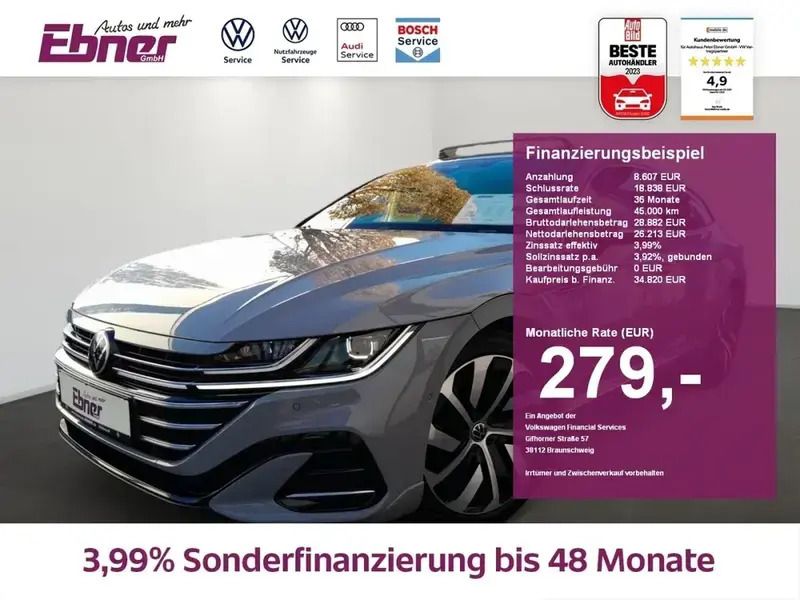 Mondsteingrau Gebraucht 2022 VW Arteon R-line Coupé | 34.820 € (Fairer Preis) - Bild 1/4