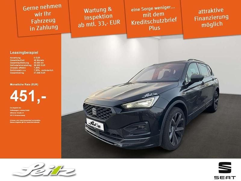 Deep schwarz metallic Gebraucht 2024 Seat Tarraco FR SUV | 36.720 € (Guter Preis) - Bild 1/3