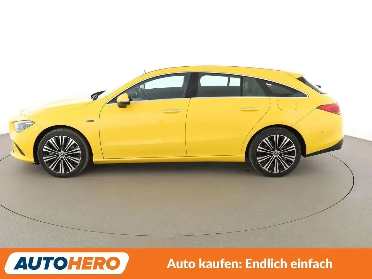 Gebraucht Mercedes CLA250e Shooting Brake Progressive 218 PS (160 kW) 2020 Gelb Kombi